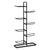 Everfit Ball Storage Rack Sports Equipment Organizer 7-Tier Holder for Garage Gym Black