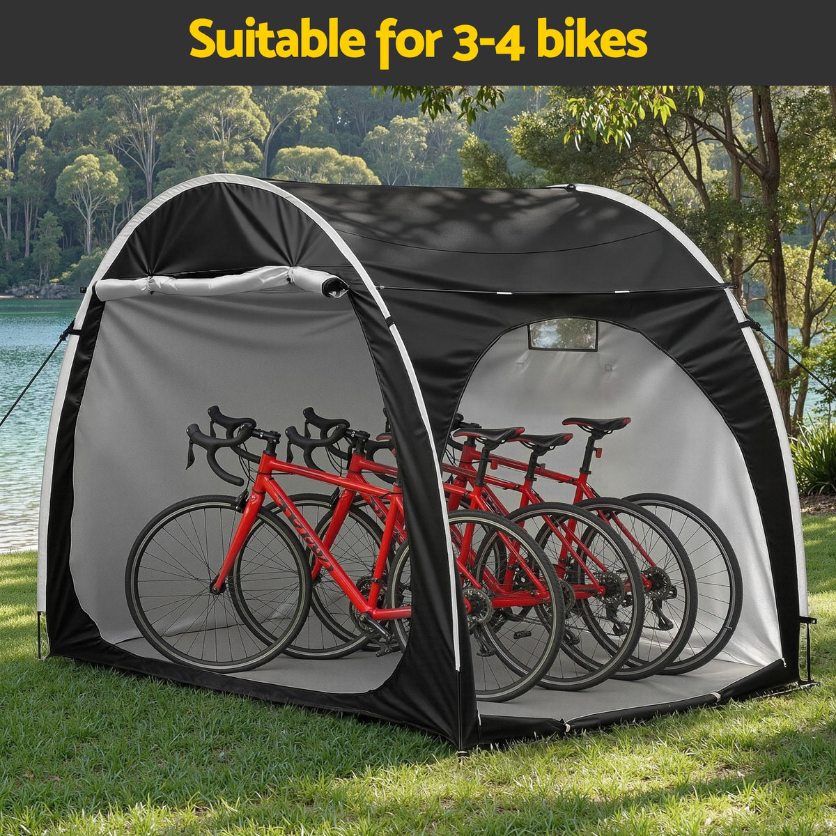 Giantz Bike Storage Tent Outdoor Waterproof UV Resistant Shelter w/ Ventilation