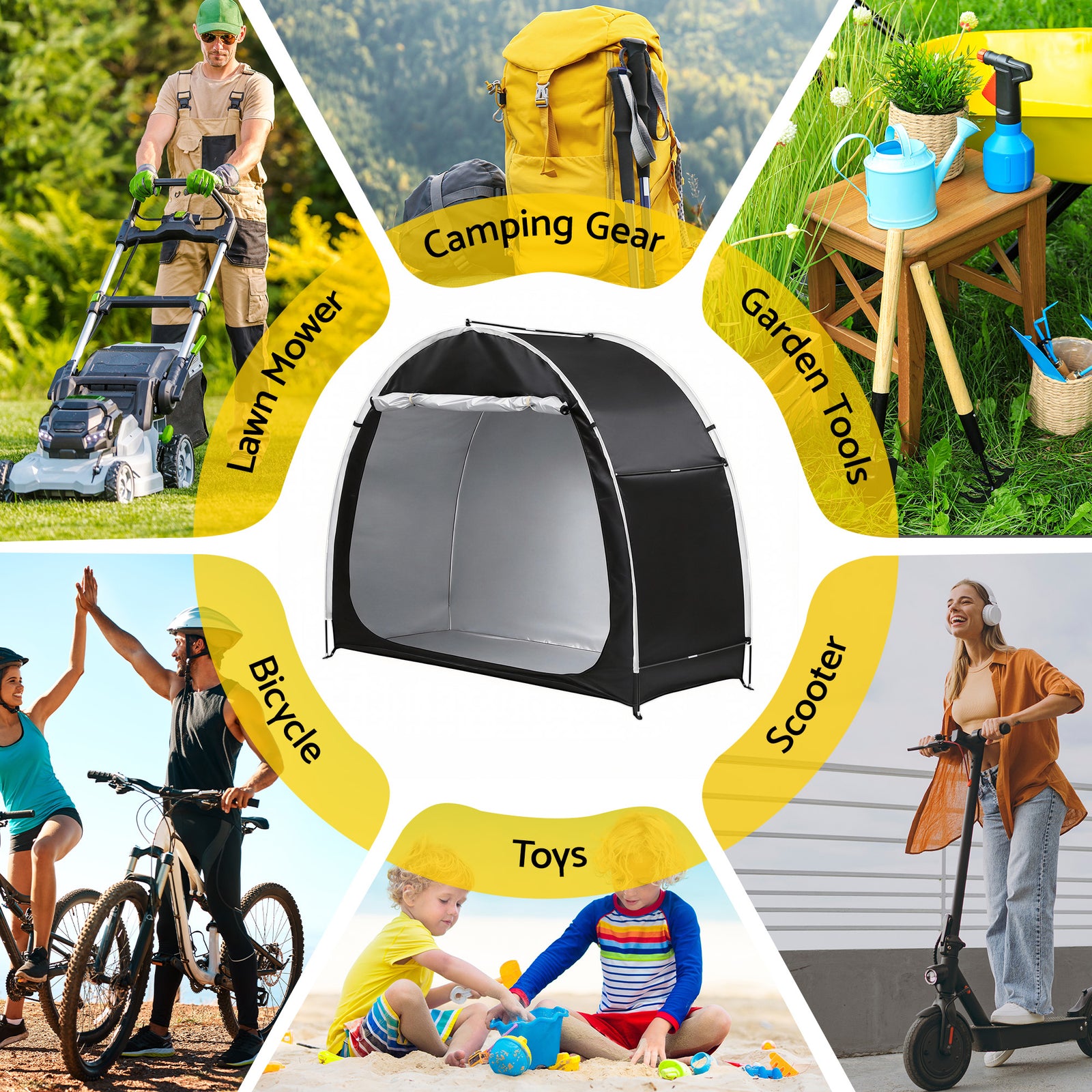 Giantz Bike Storage Tent Waterproof Outdoor UV Protection Shelter w/ Large Space