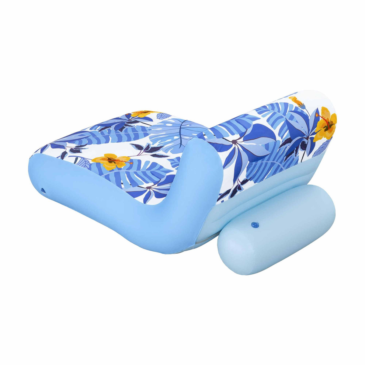 Bestway Inflatable Pool Float Sun Lounger with Cup Holder 163x94cm Blue