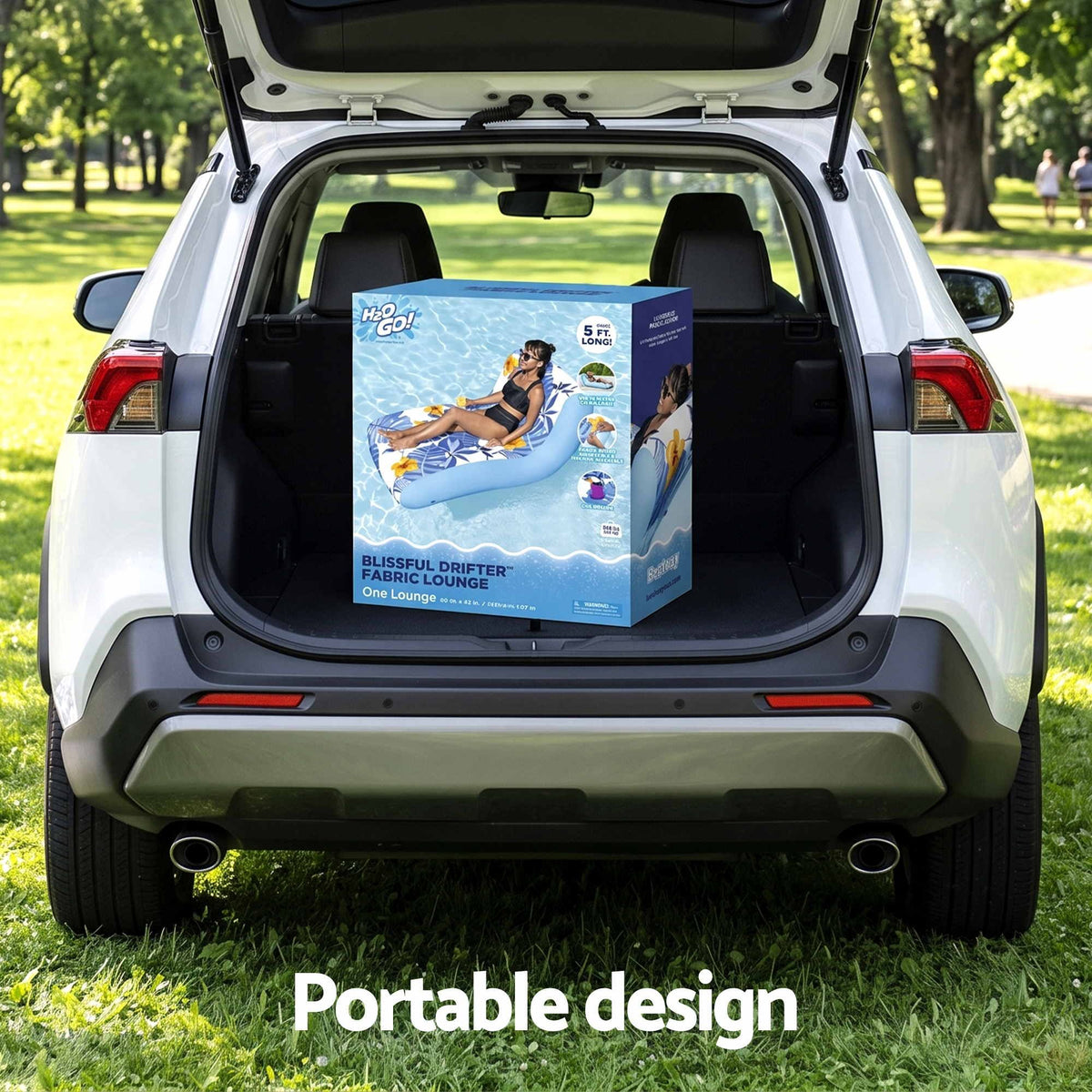 Bestway Inflatable Pool Float Sun Lounger with Cup Holder 163x94cm Blue