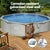 Bestway Swimming Pool Steel Frame Round Pool Set 457cm w/ Filter Ladder 17430L