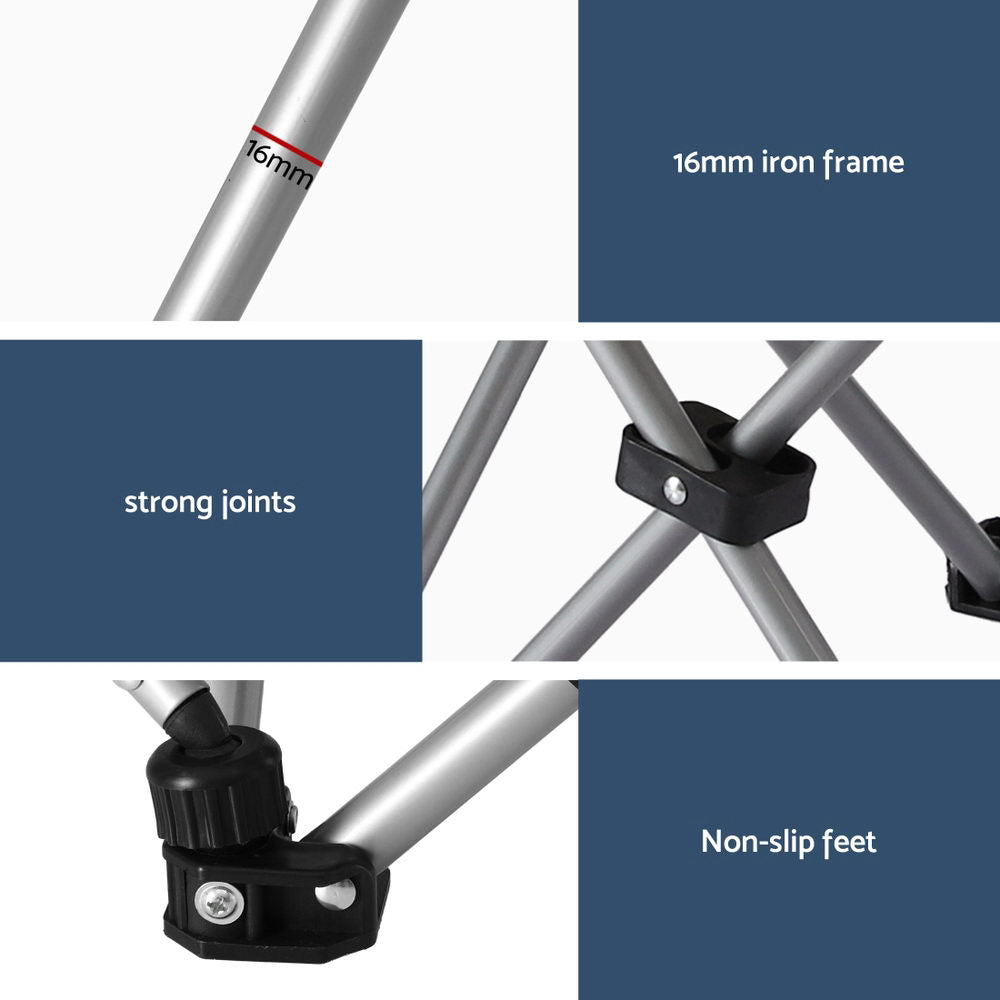 Weisshorn Camping Chair Reclining Adjustable Portable Outdoor Folding Lightweight