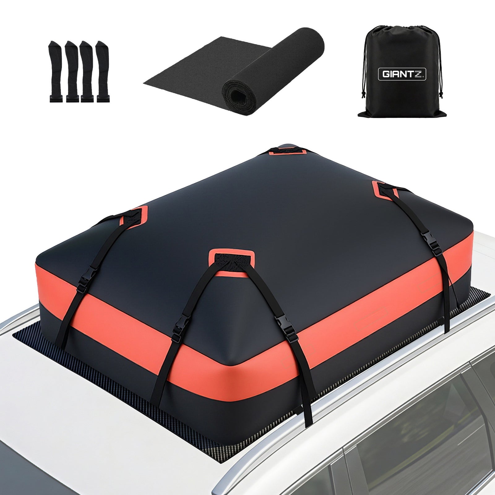 Giantz Roof Top Cargo Bag Waterproof Car Luggage Carrier 15 Cubic Ft Universal