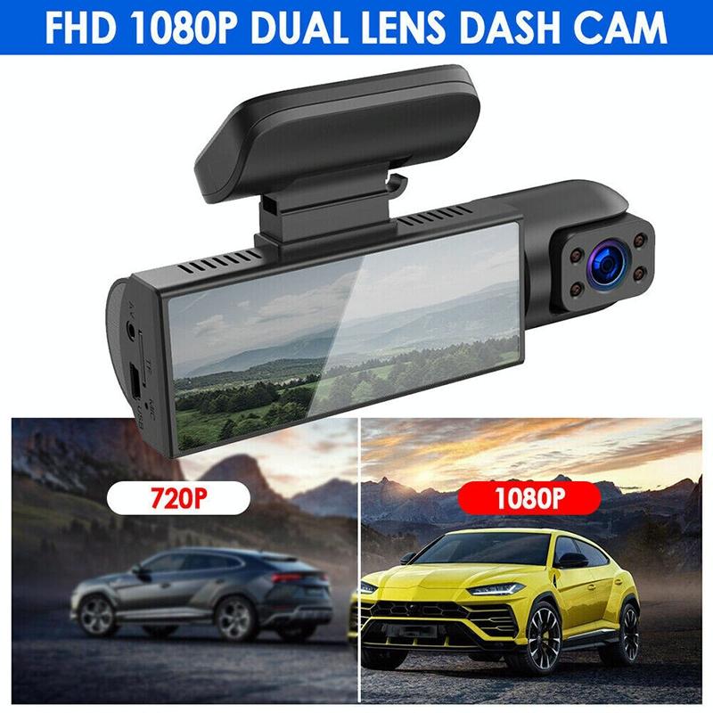 1080P Hd Dual Lens Night Vision Driving Recorder - 3.16 Inch-1915198023563087875