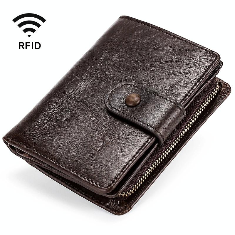 Leather Rfid Wallet - Multi-Functional-1915197091622293513