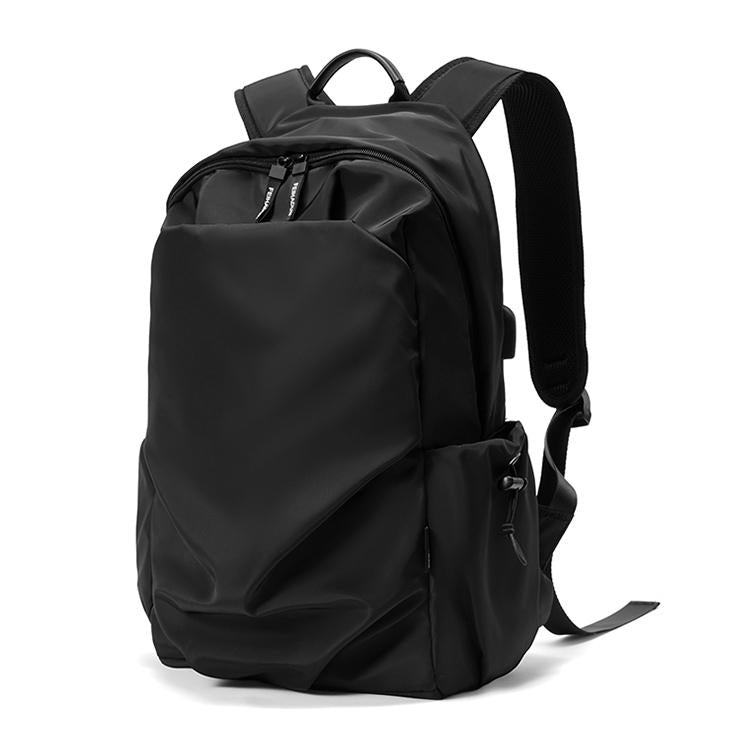 Multifunctional Oxford Laptop Backpack In Black-1915196700511834112