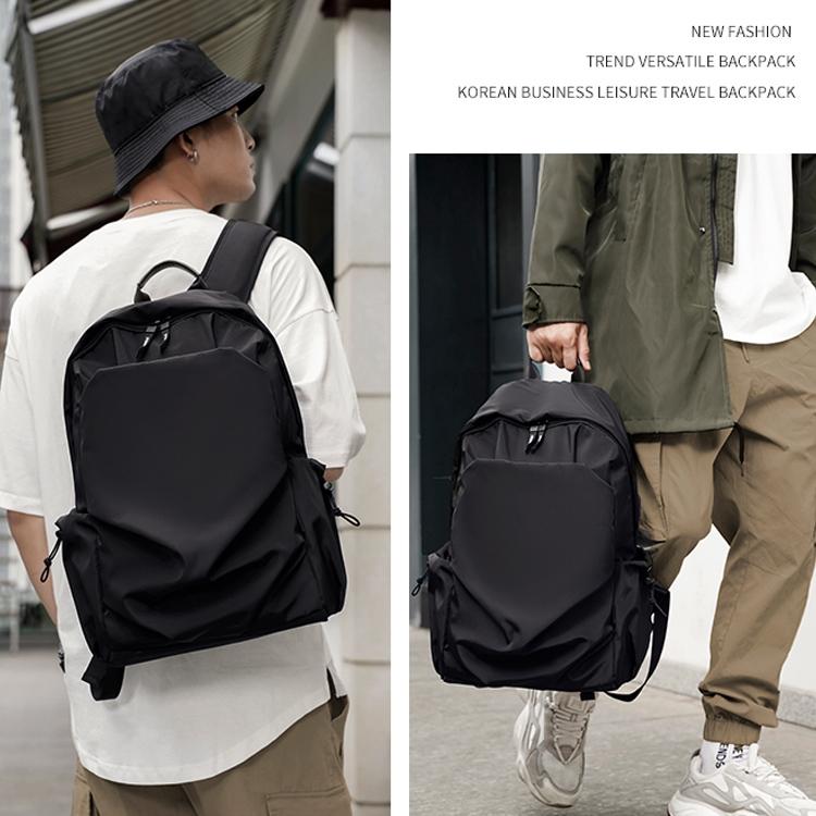 Multifunctional Oxford Laptop Backpack In Black-1915196700511834118