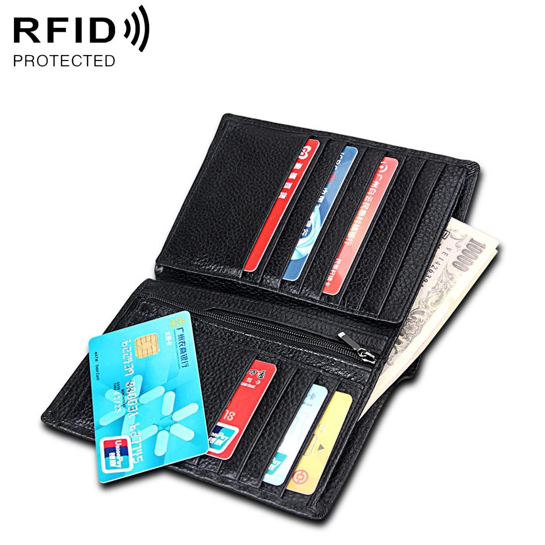 Men Rfid Wallet With Passport Holder - Multi-Functional-1915196979995086850