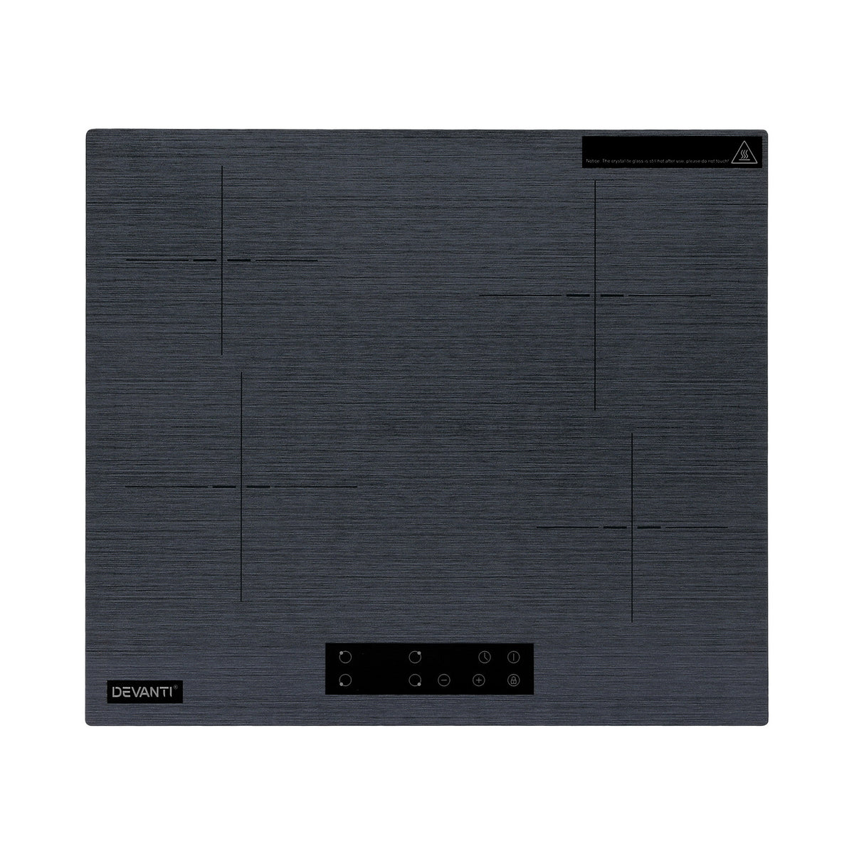 Devanti Electric Ceramic Cooktop 60cm Touch Control Grey