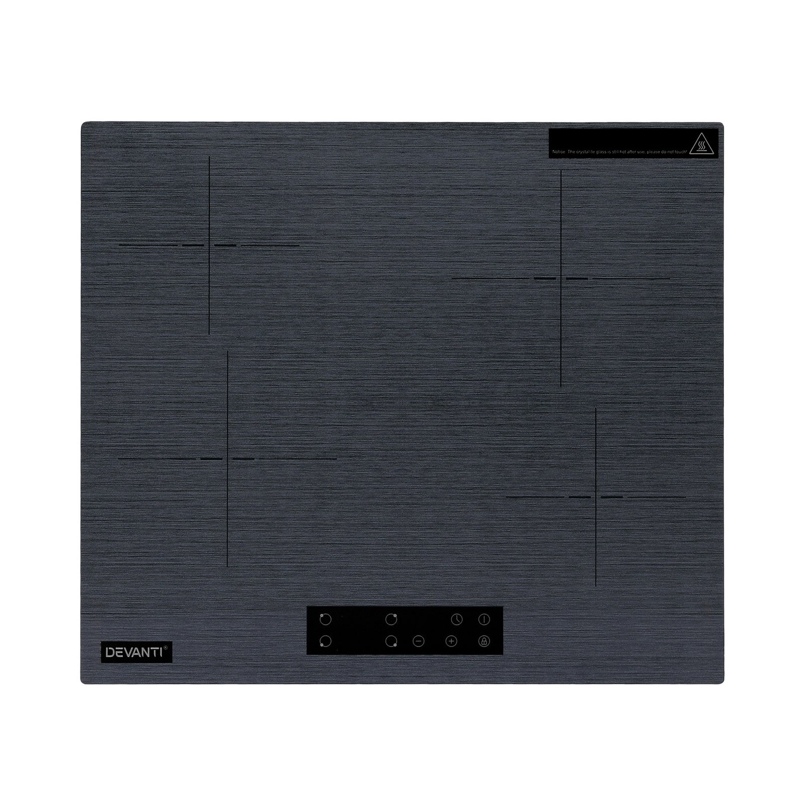 Devanti Electric Ceramic Cooktop 60cm Touch Control Grey