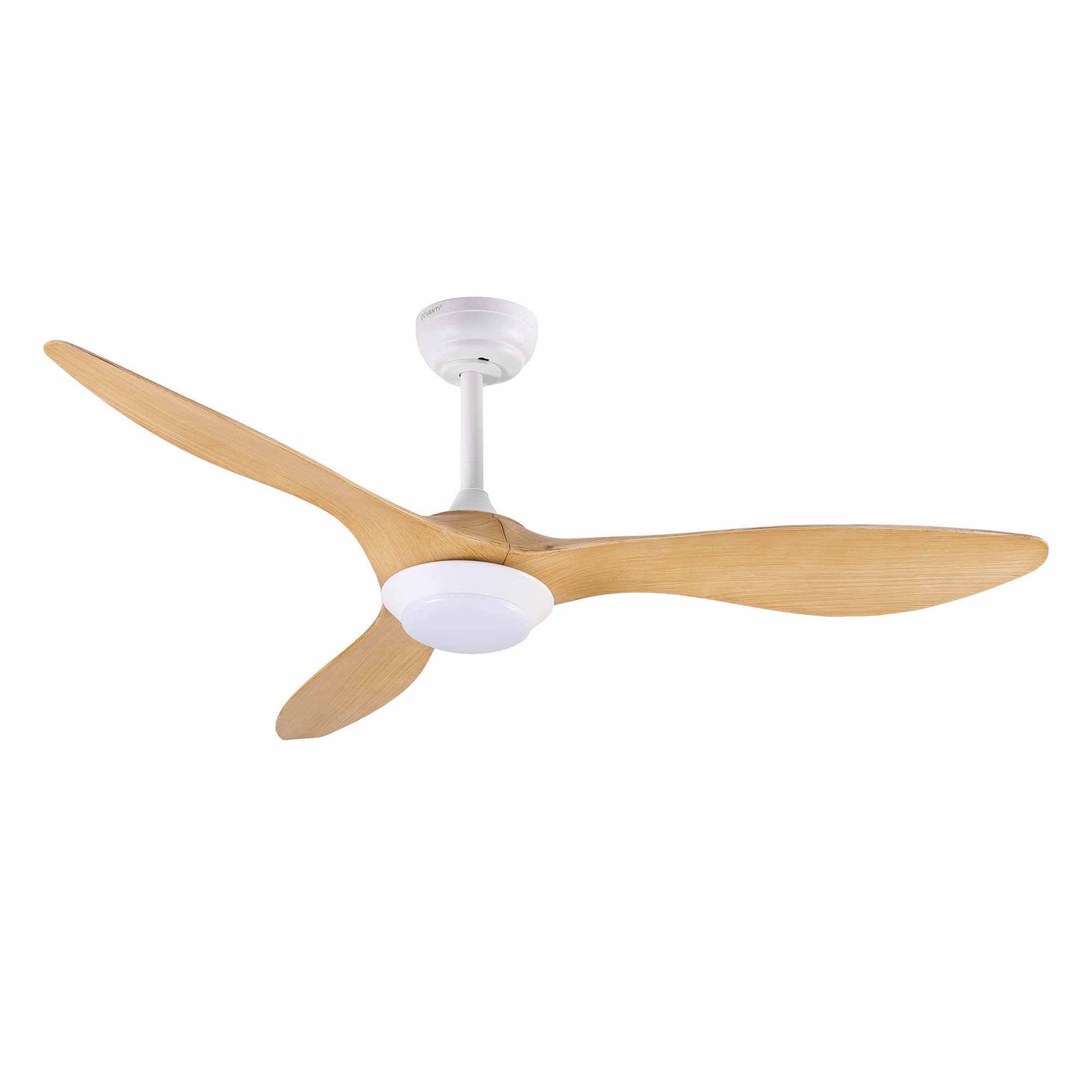 Devanti 52'' Ceiling Fan DC Motor w/Light w/Remote - Wood