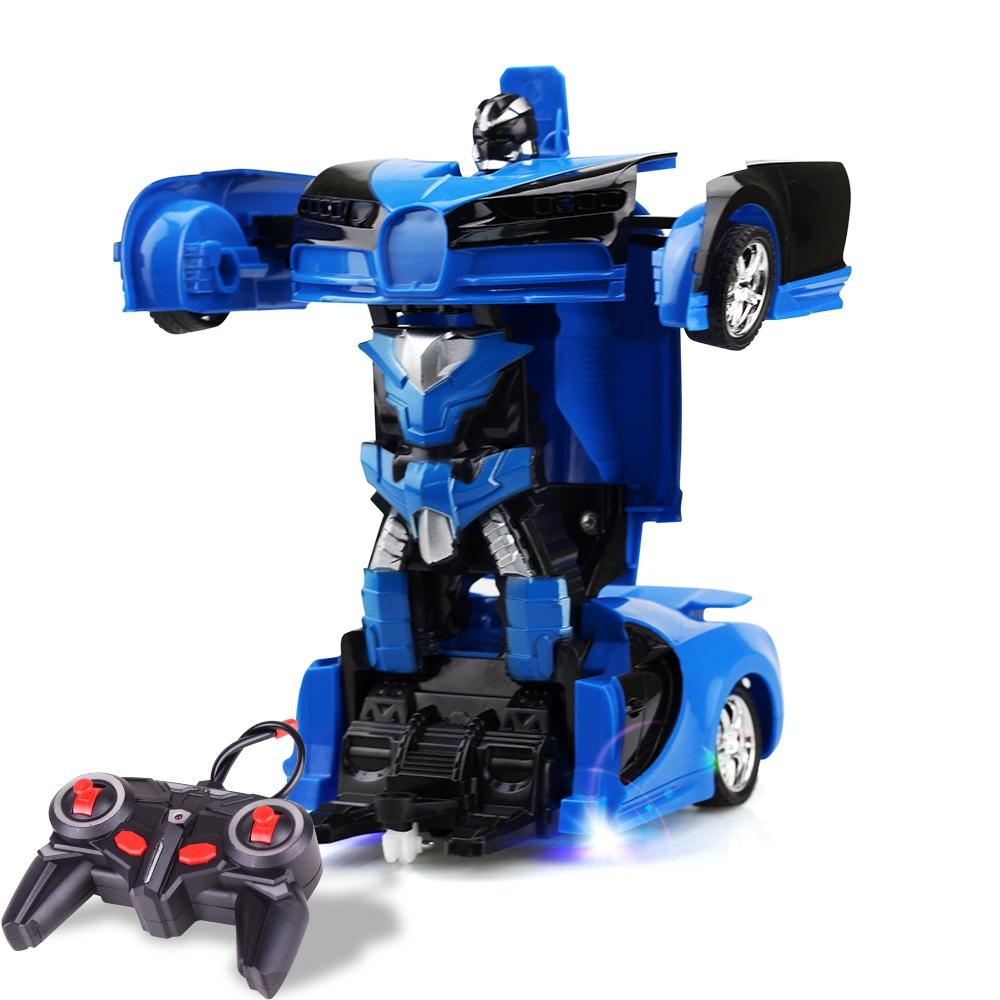 Remote Control Deformed Car - 4 Channels Blue-1915196566185054208