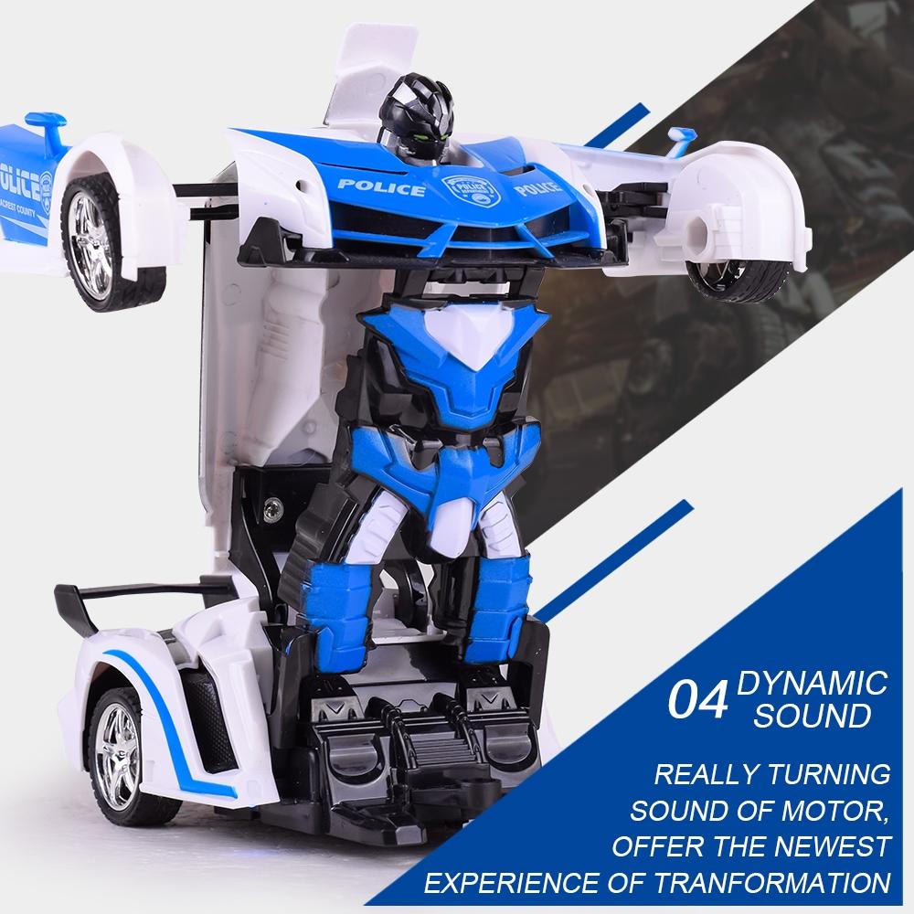 Remote Control Deformed Car - 4 Channels Blue-1915196566185054212