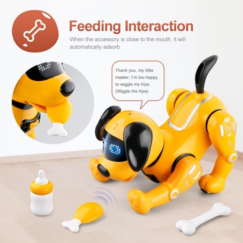 Programmable Rc Robot Dog Toy - Yellow-1915196643456716801