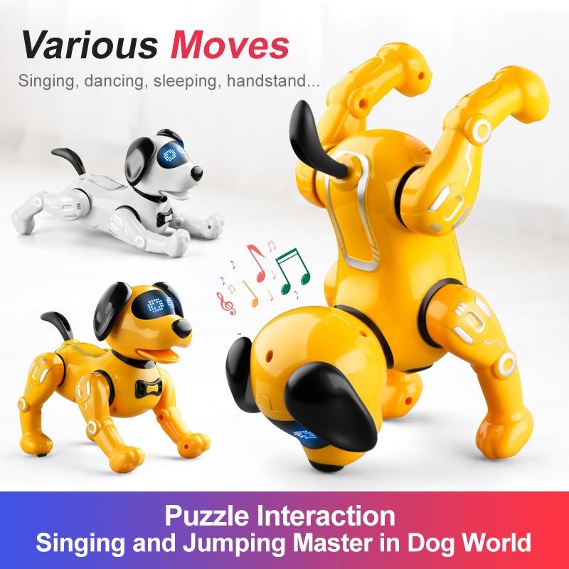 Programmable Rc Robot Dog Toy - Yellow-1915196643456716801