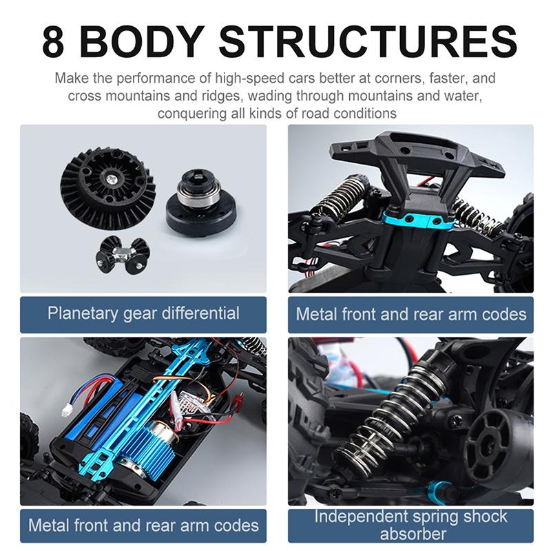 Green 1 16 2.4G Rc Off-Road Racing Car Toy - Electric 4Wd-1915196541094727684