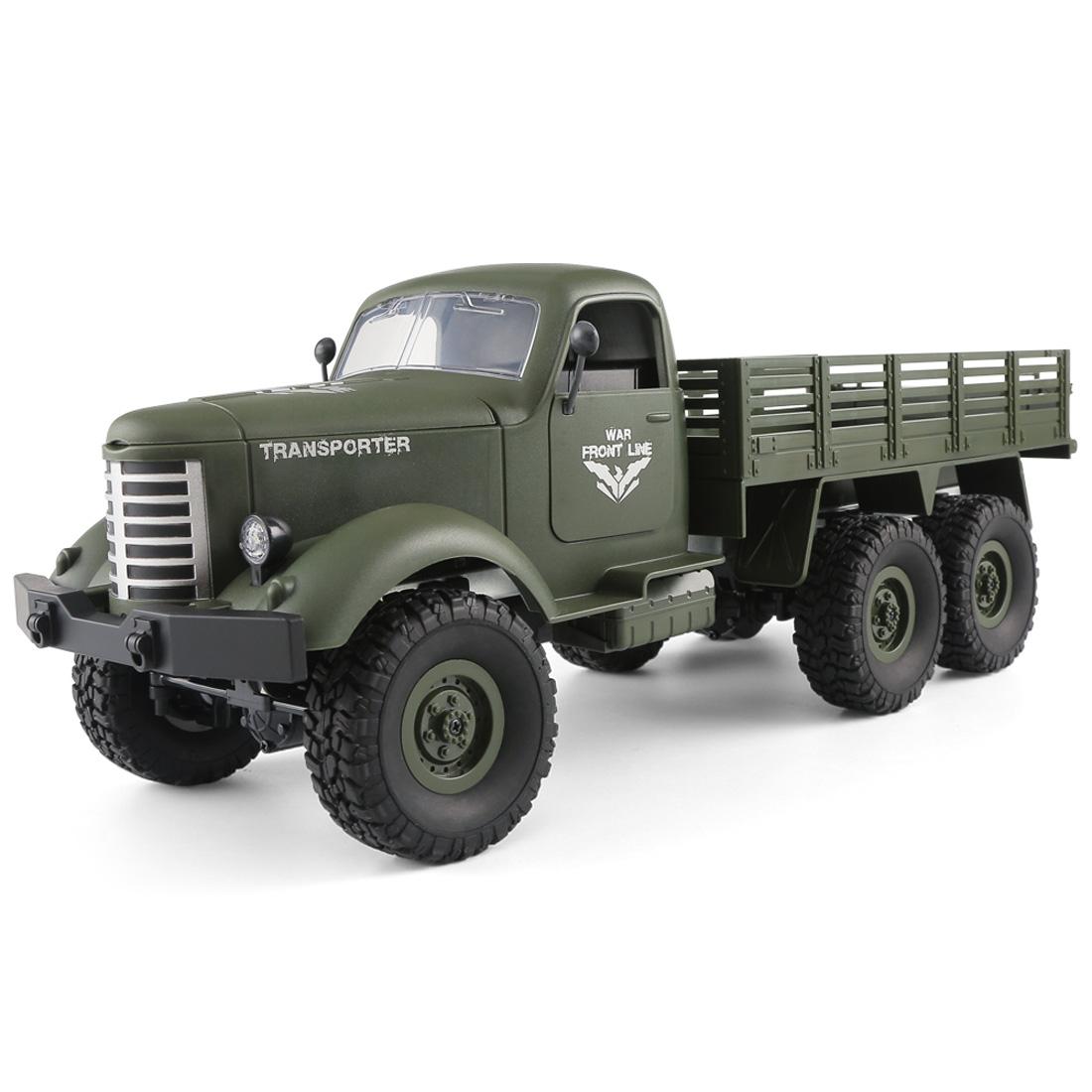 Mini 2.4Ghz Rc 6Wd Tracked Military Truck - Army Green-1922443411491786753