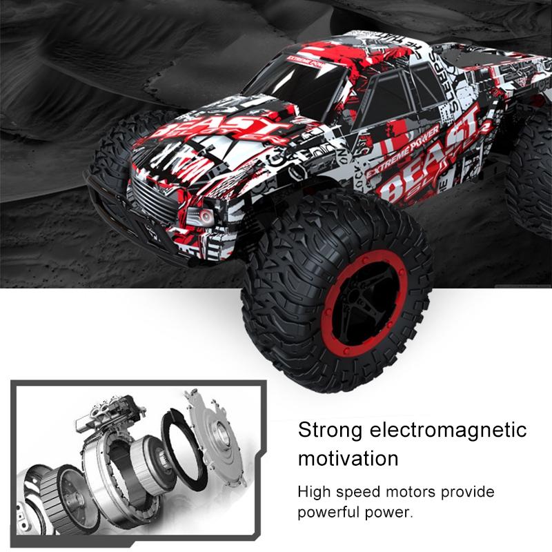 1 16 Wireless R / C Drift Car - 2.4G Remote Control Off-Road 4Wd Red-1915196592575614983