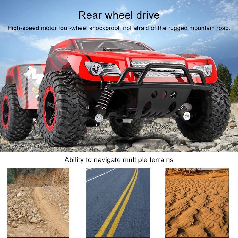 1 16 Wireless R / C Drift Car - 2.4G Remote Control Off-Road 4Wd Red-1915196592575614985