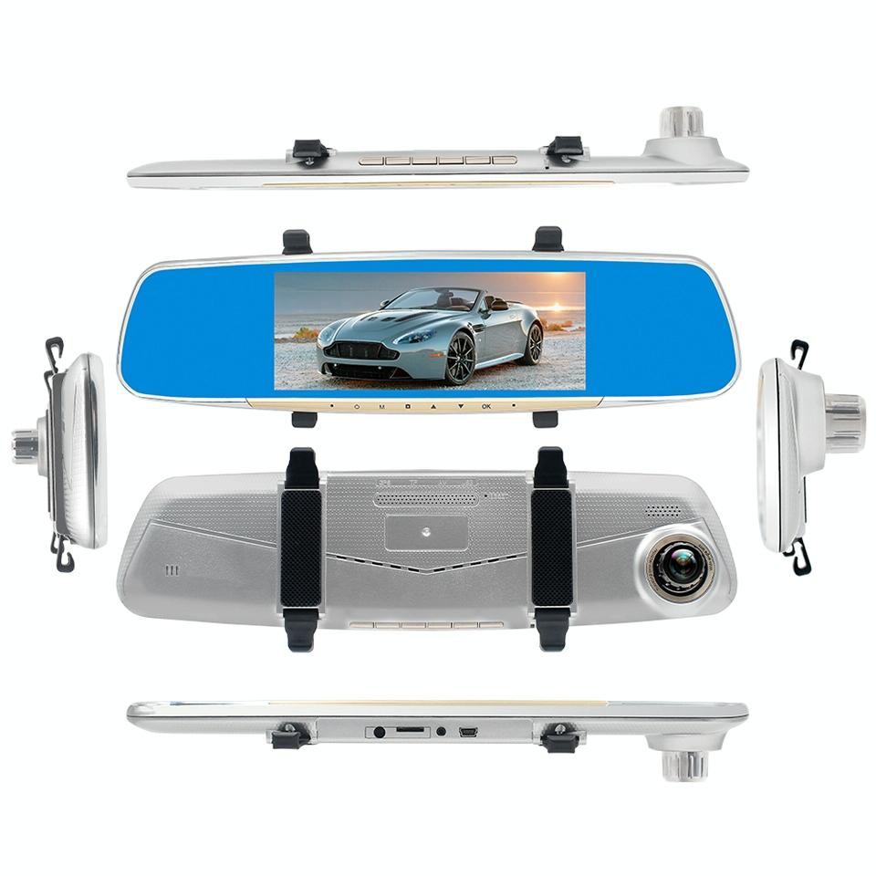 7 Lcd Touch Screen Rear View Mirror Car Recorder With Separate Camera-1915197505369411585