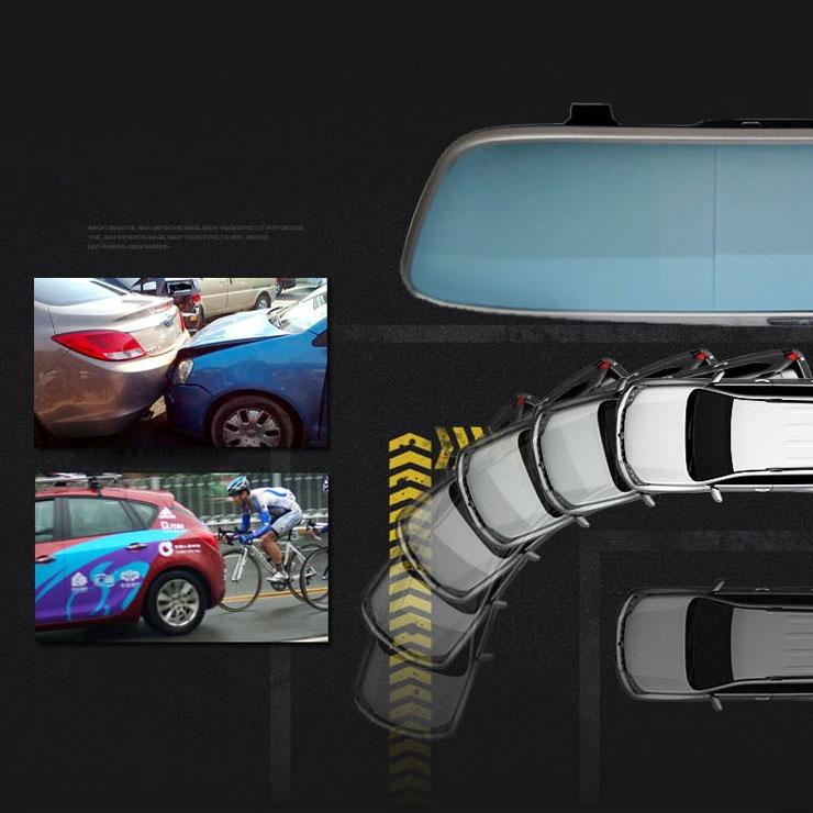 720P Dual Channel Car Black Box With 5 Ips Touch Screen Rear View Mirror-1915197505675595785