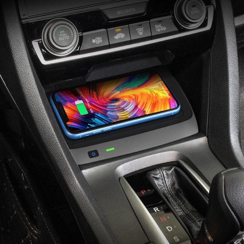 10W Wireless Charger For 2016-2021 Honda Civic - Qi Standard-1915197511048499201