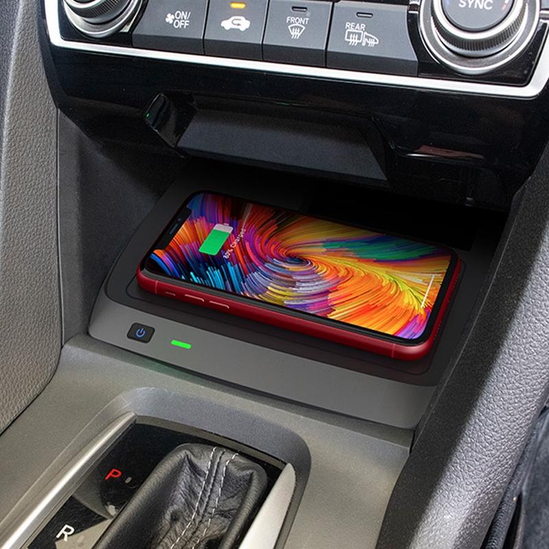 10W Wireless Charger For 2016-2021 Honda Civic - Qi Standard-1915197511048499203