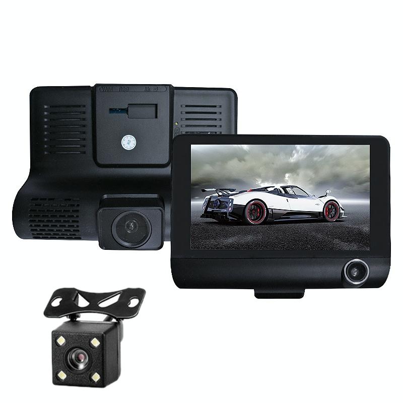 Hd 1080P Car Dvr With 3-In-1 Function And Wide Angle Night Vision - 4 Inch-1915197720902111233