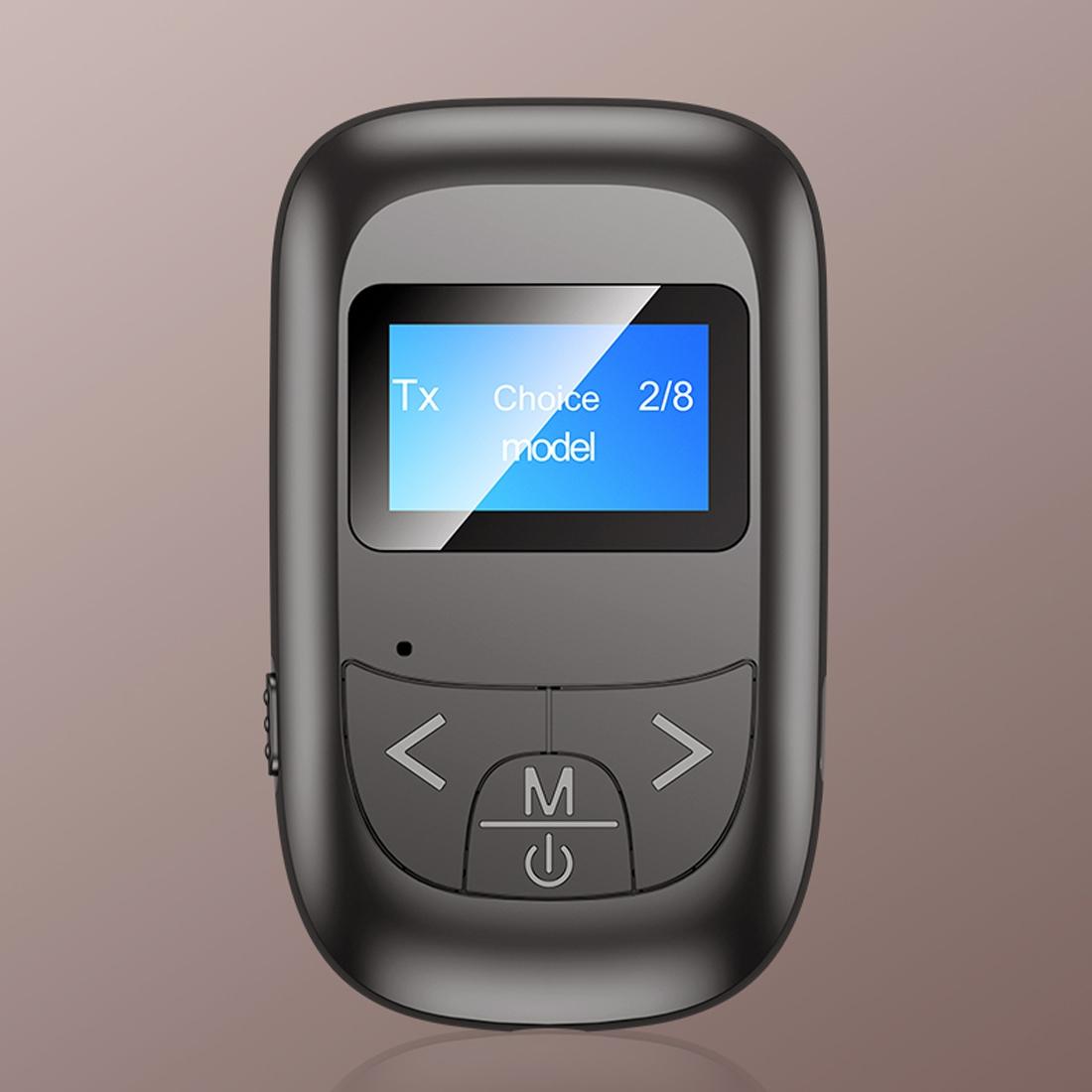 2-In-1 Bluetooth Adapter With Lcd Display - Black-1915196712738230272