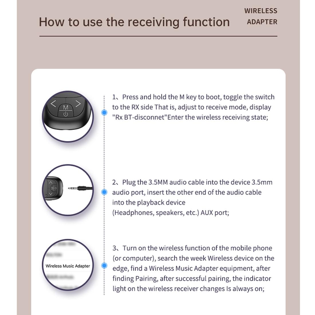 2-In-1 Bluetooth Adapter With Lcd Display - Black-1915196712738230281