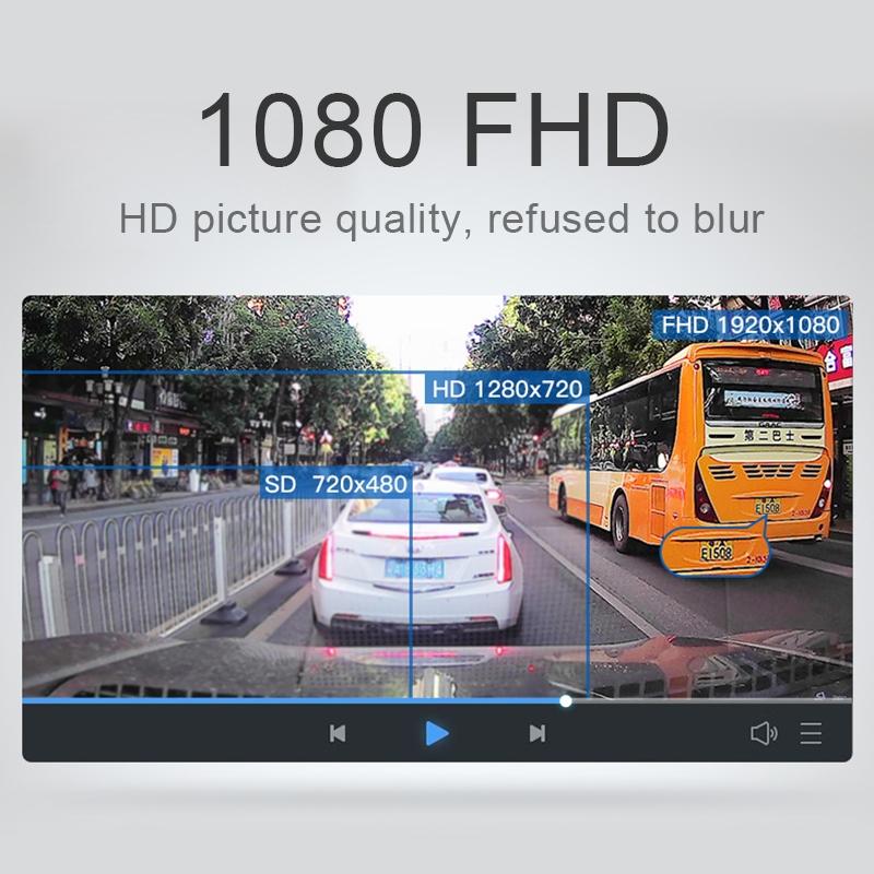 1080P Dual Recording Car Dvr With 4 Touch Screen Parking Monitoring & Loop Recording-1915198407031525380
