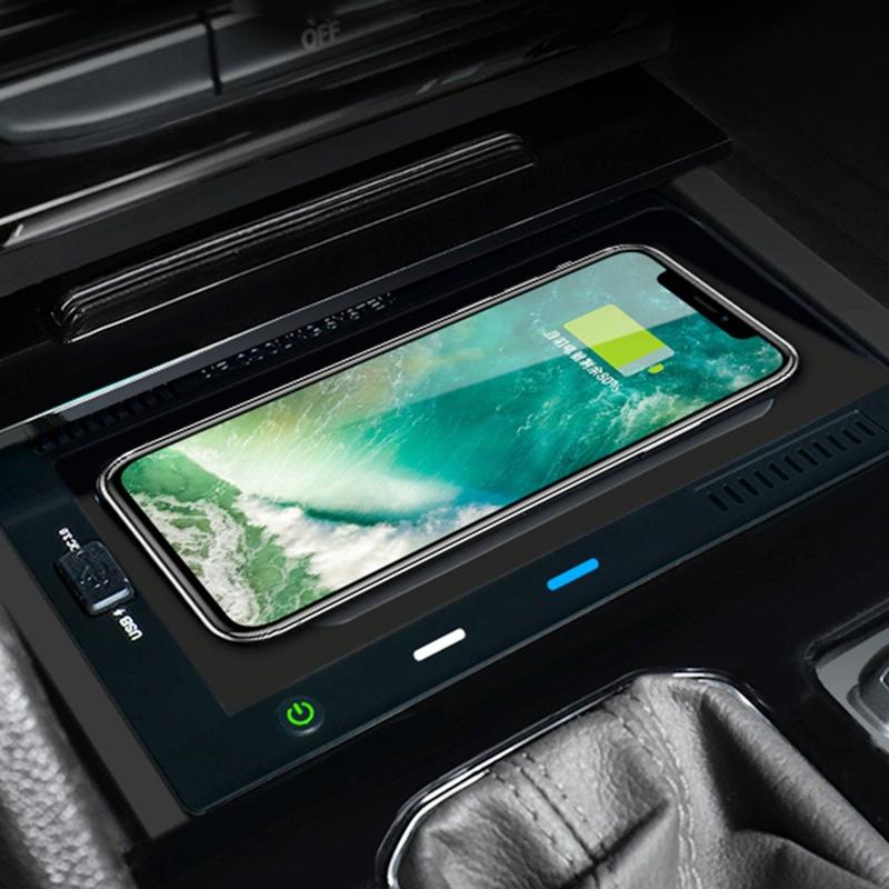 10W Wireless Car Charger For Volkswagen Teramont 2018-2020 - Qi Standard-1915197799218155526