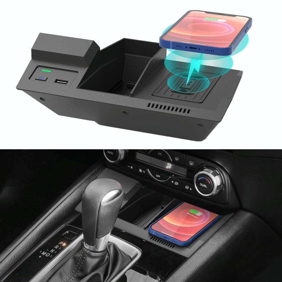 10W Wireless Charger For Mazda Cx-5 2017-2020 - Qi Standard-1915197526814887936