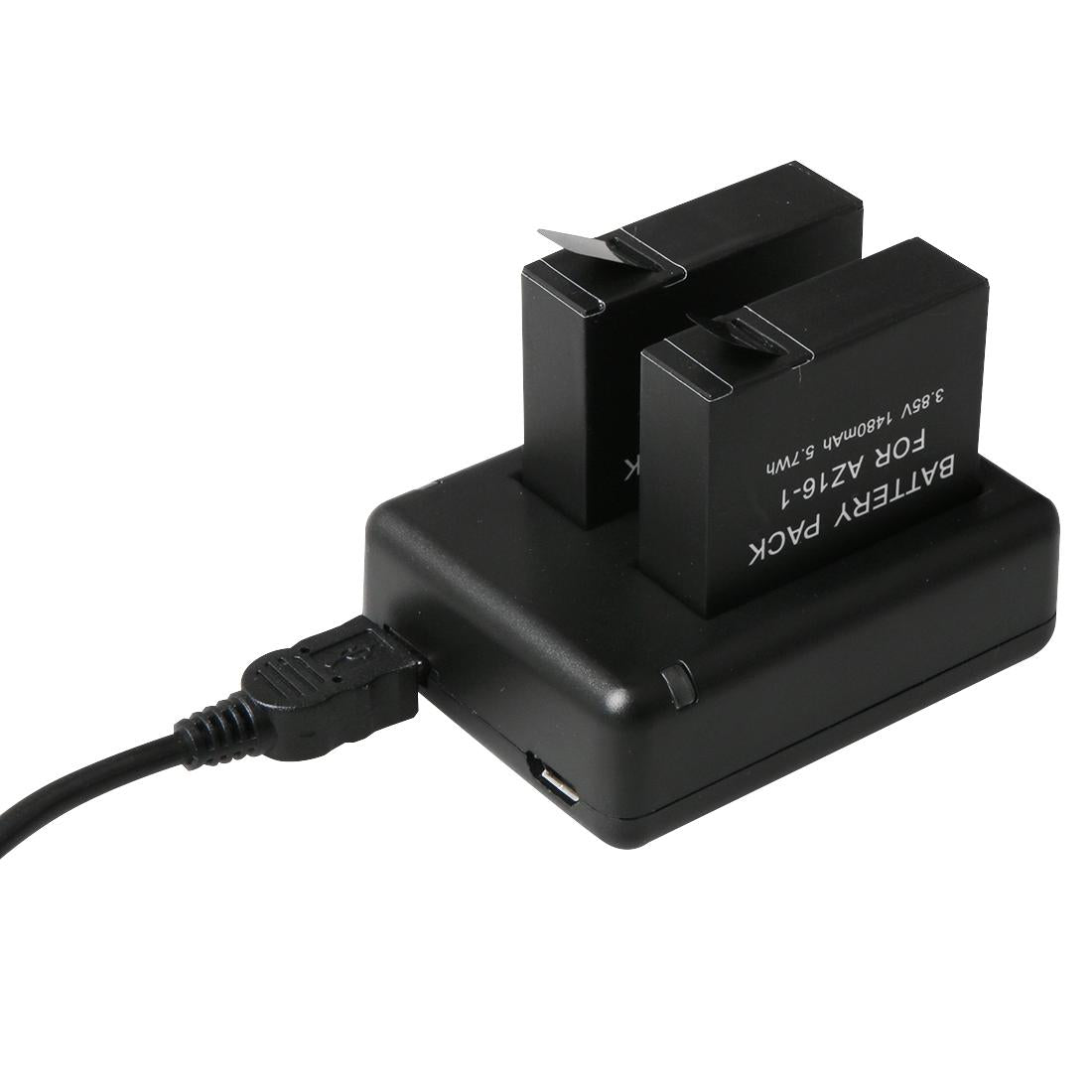 Usb Dual Battery Charger For Xiaomi Xiaoyi Ii 4K Camera-1915198226017947648