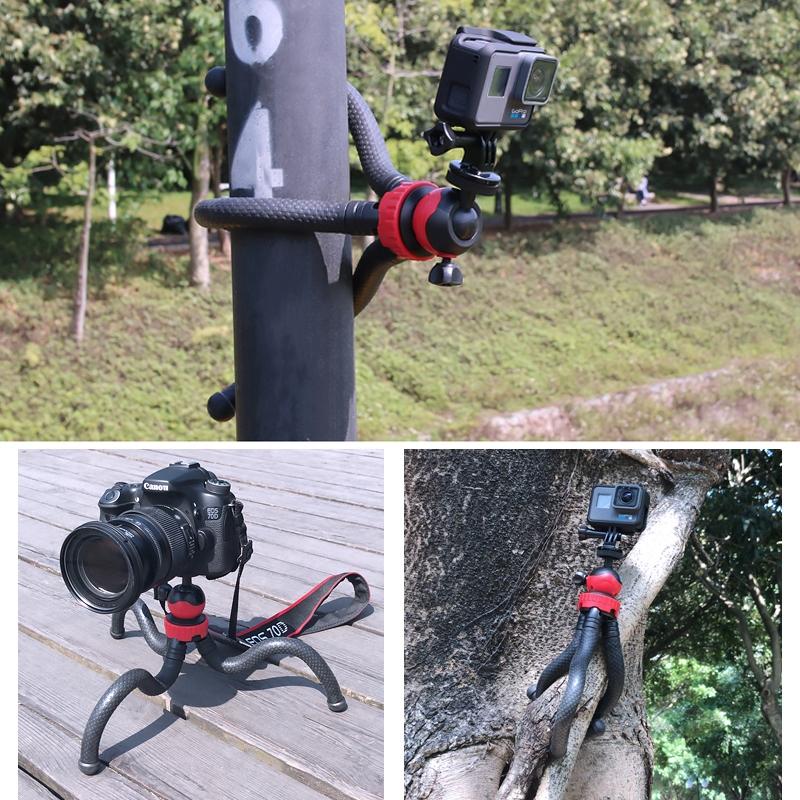 Flexible Mini Octopus Tripod With Phone Clamp For Iphone Galaxy Huawei Gopro-1915197924892086273