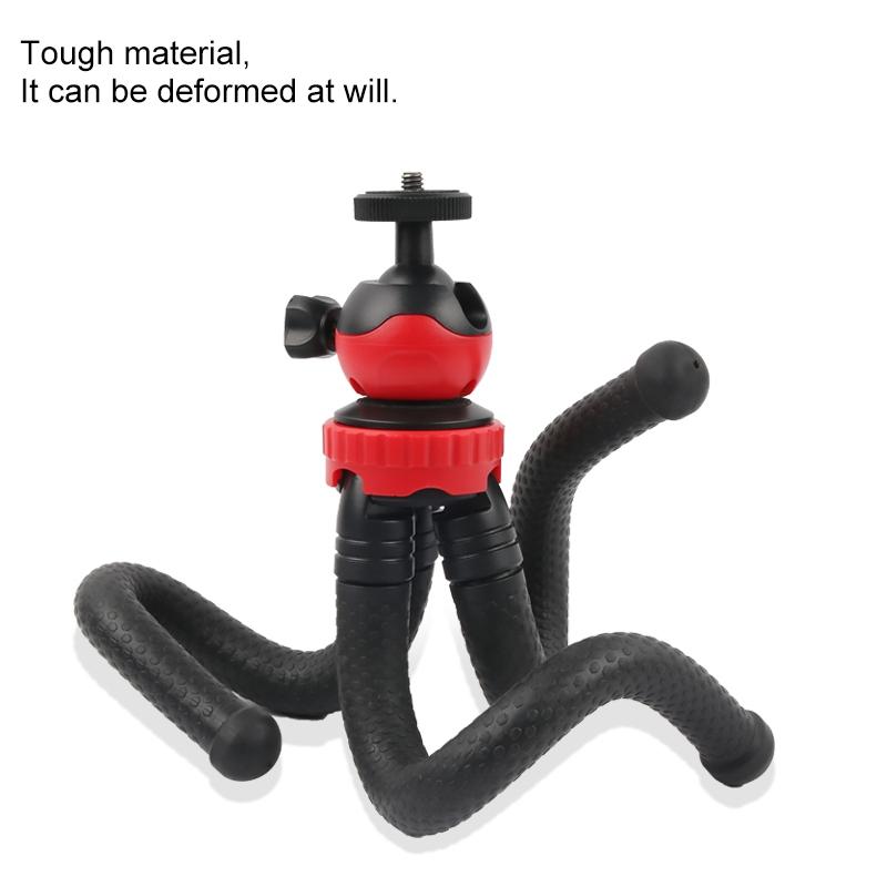 Flexible Mini Octopus Tripod With Phone Clamp For Iphone Galaxy Huawei Gopro-1915197924892086275
