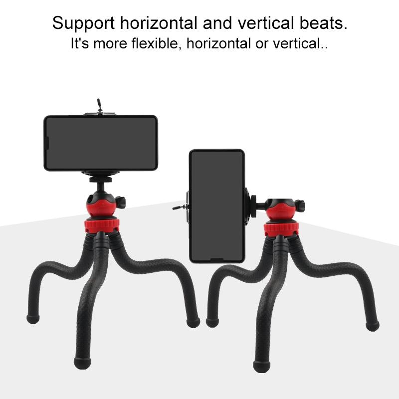 Flexible Mini Octopus Tripod With Phone Clamp For Iphone Galaxy Huawei Gopro-1915197924892086277