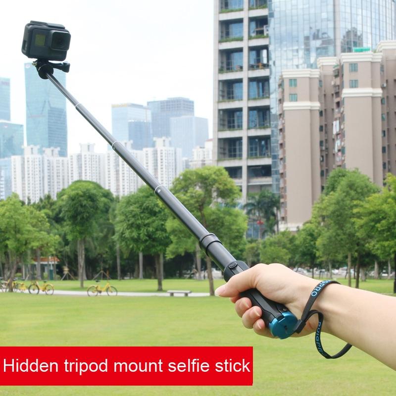 Foldable Tripod Selfie Stick For Action Cameras - 23.5-81Cm Length-1915197152213209090