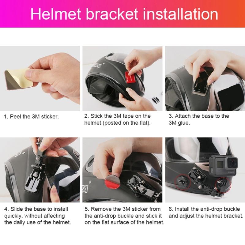 Multi-Joint Helmet Mount Set For Action Cameras-1922443436728913926