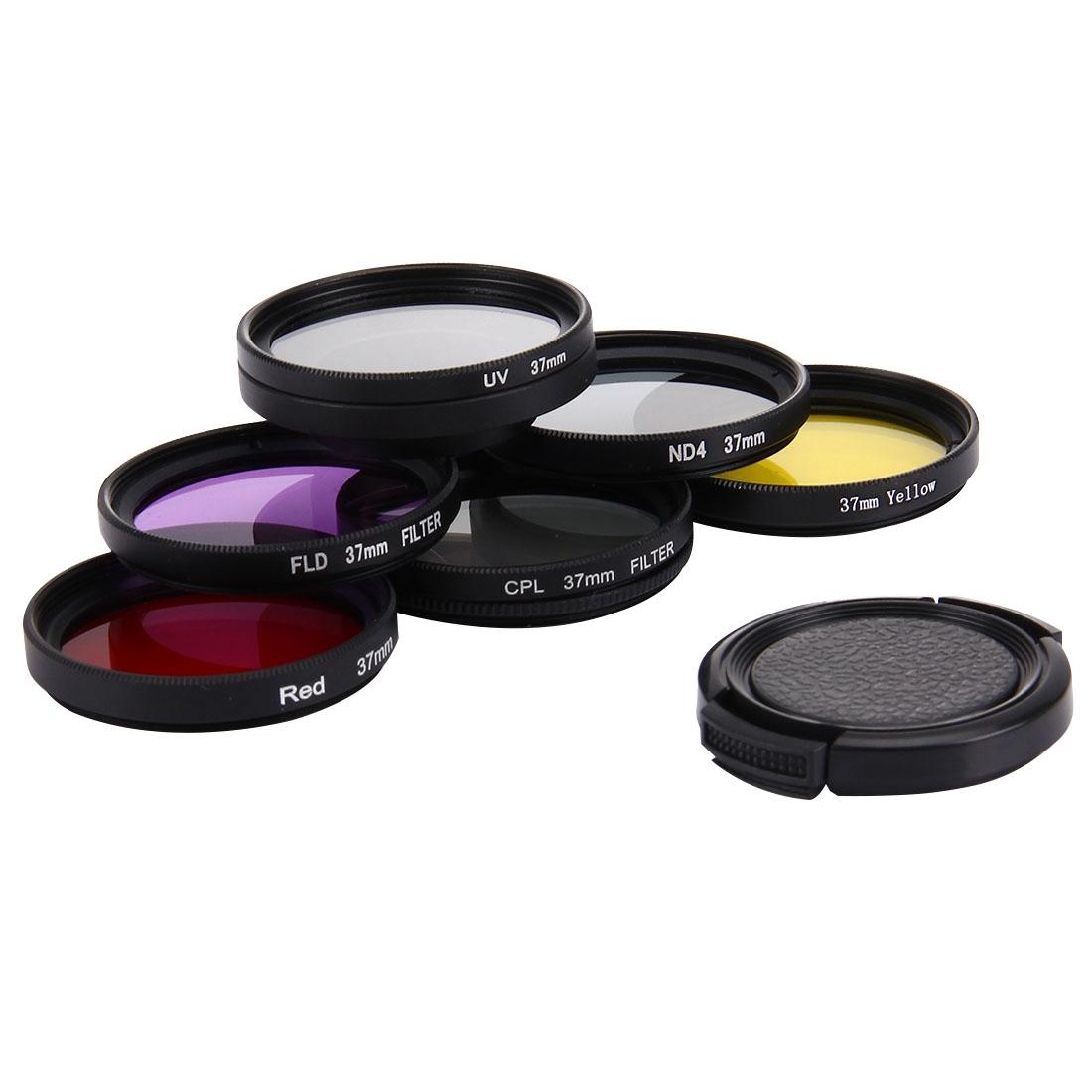 37Mm Lens Filter Set For Gopro Hero4 / 3 / 3+ With Cpl Uv Nd4 Fld Filters And Protective Cap-1915197582364250113