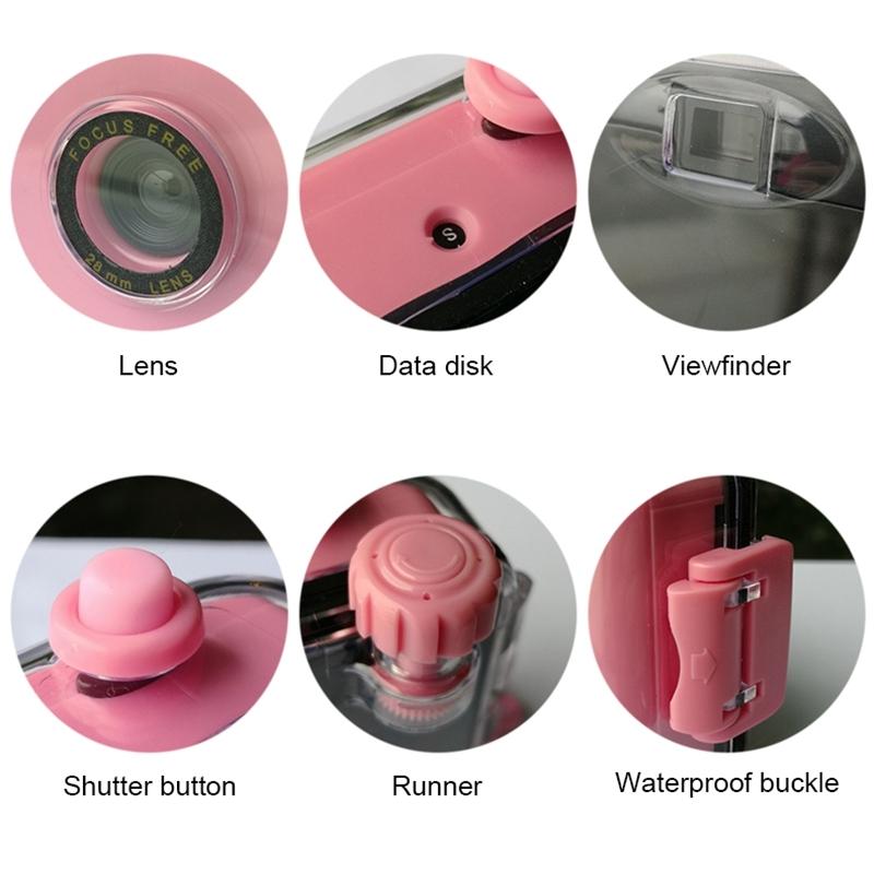 Retro Film Camera For Kids - Waterproof 5M - Flowers Pattern-1915198384457781252