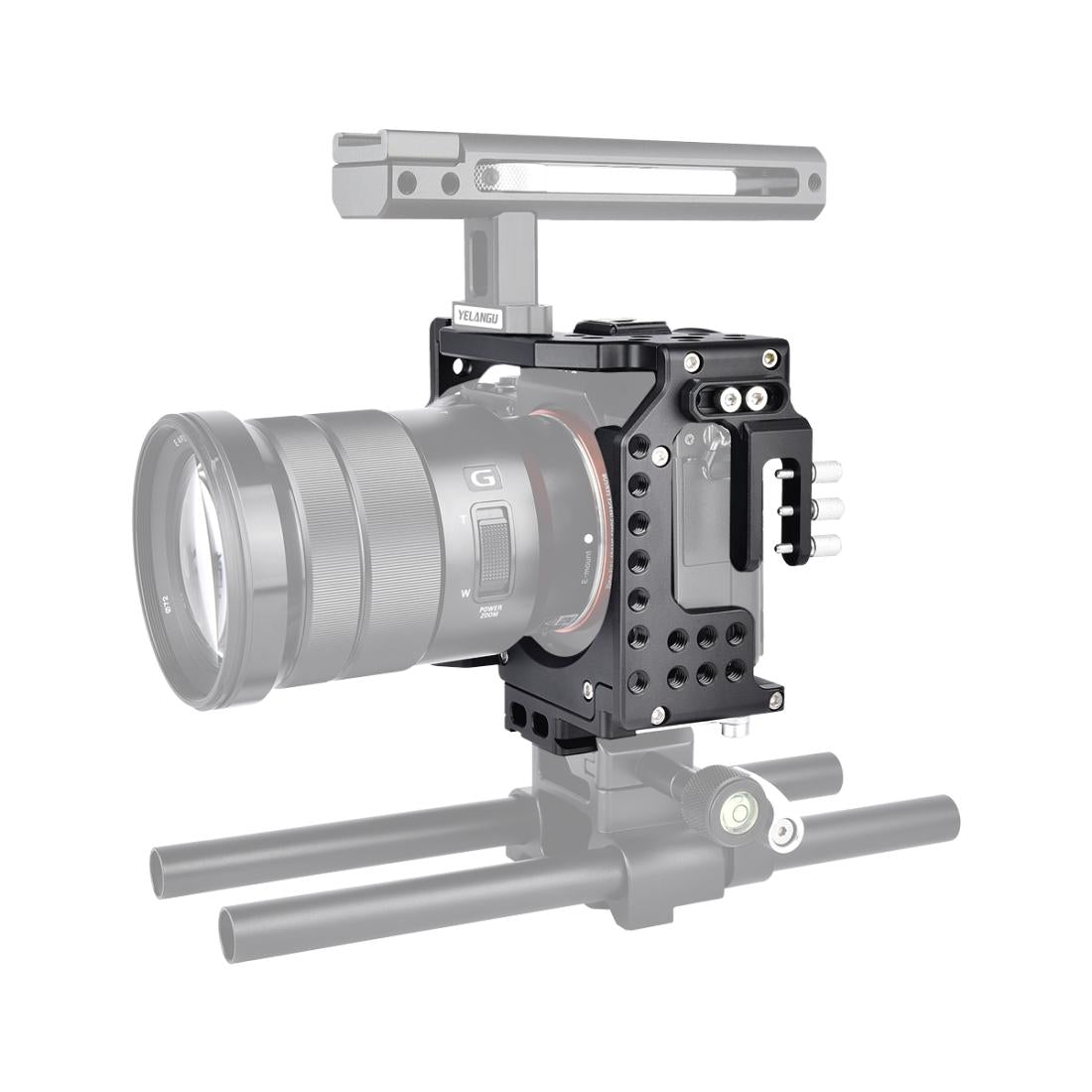 Video Camera Cage Stabilizer For Sony A7K / A72 / A73 / A7S2 / A7R3 / A7R2 / A7X Black-1915196805742727168