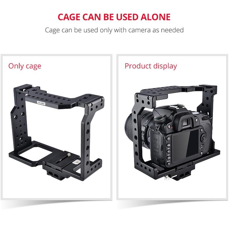 Video Camera Cage Stabilizer - Black Handle-1915196502276444167