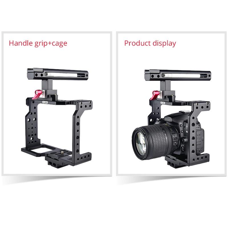 Video Camera Cage Stabilizer - Black Handle-1915196502276444168