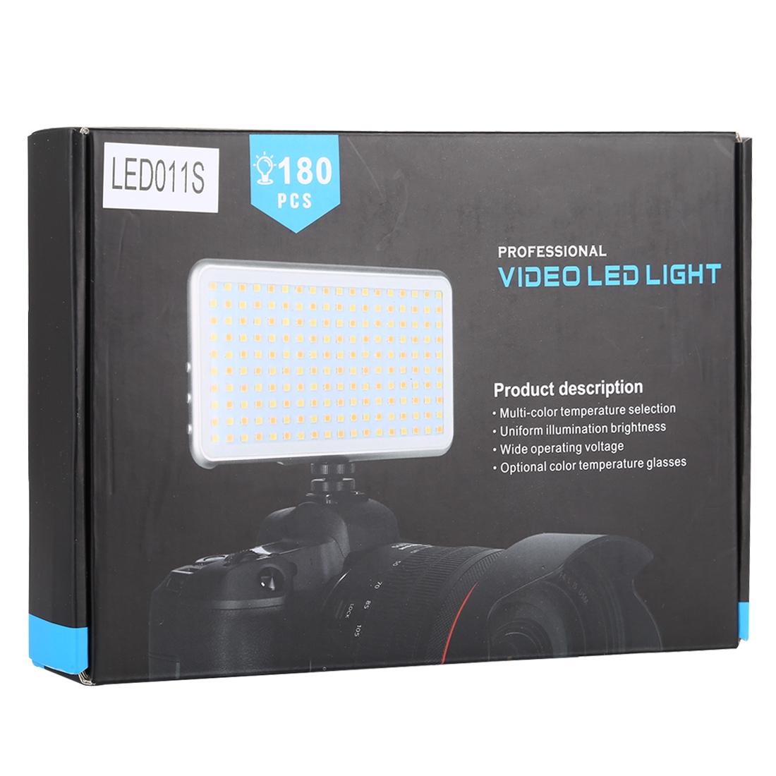 Pocket Led Studio Light For Vlogging & Photography - 180 Leds Oled Display Cold Shoe Mount - Canon / Nikon Dslr-1915197543566938121