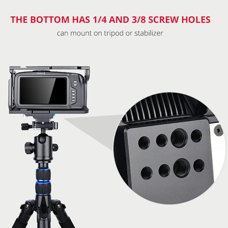 Video Camera Cage Stabilizer For Dji Bmpcc 4K - Black C9-1915196672519049218