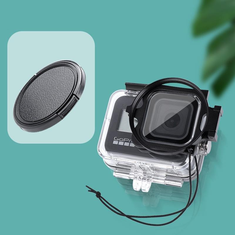 Waterproof Case With Lens Cap For Gopro Hero8 - 58Mm Filter Adapter-1915197746655137796