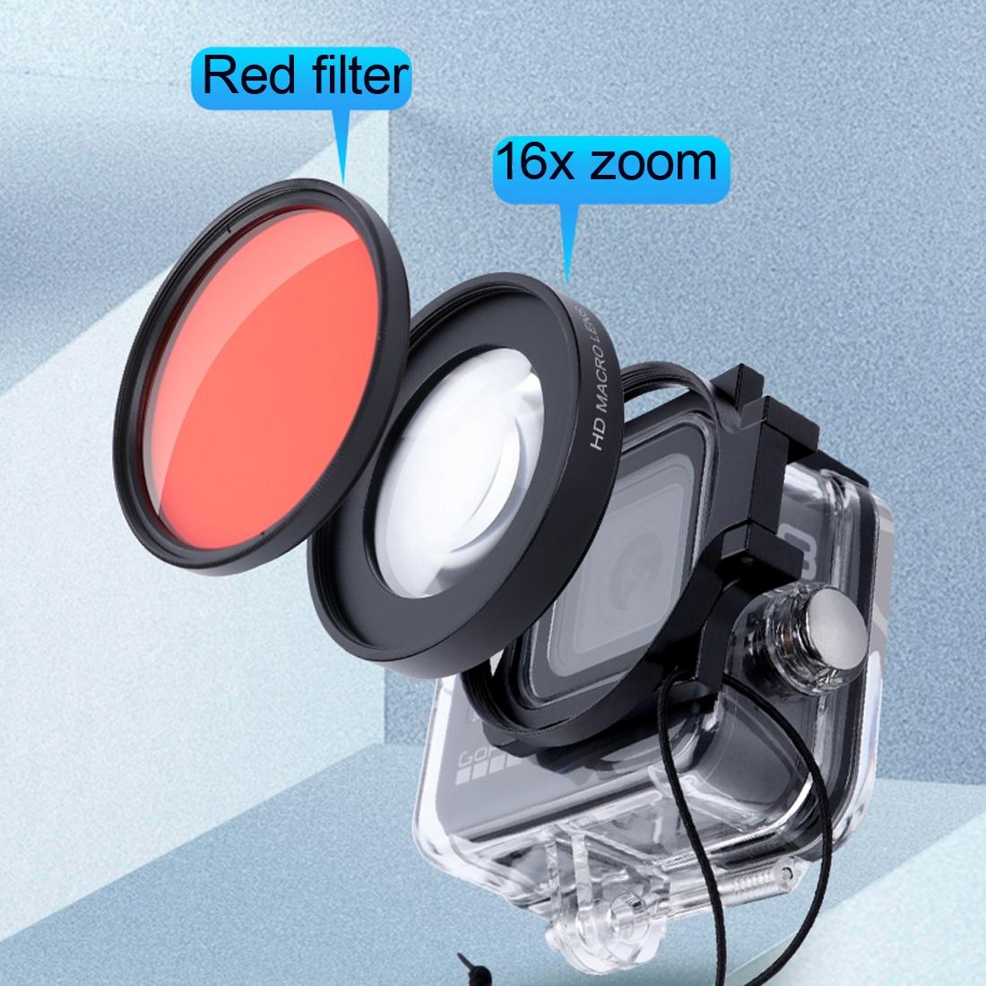 Hero8 Diving Lens Filter Kit With Macro Lens And Waterproof Housing-1915197507617558529