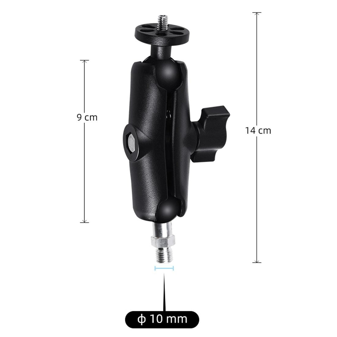 Universal Motorcycle Mount For Action Cameras With Tripod Adapter And Screw - 9Cm-1915196680442089474